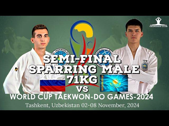 World Cup taekwondo ITF 2024 Semi-final sparring male 71 kg
