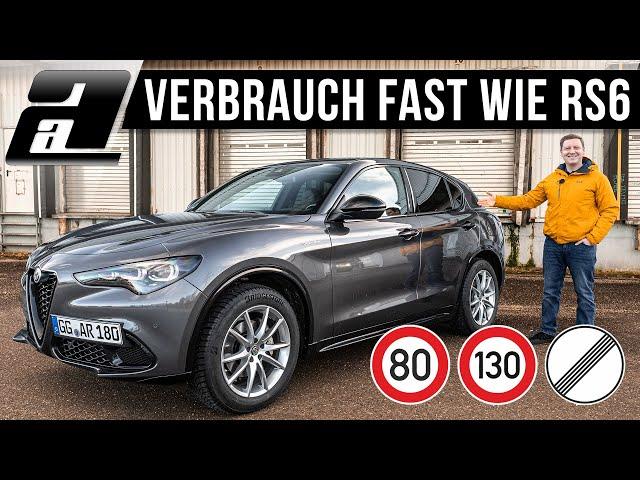 2023 Alfa Romeo Stelvio Q4, Veloce, 280PS vs. WLTP | SO viel verbraucht er WIRKLICH | VERBRAUCHSTEST