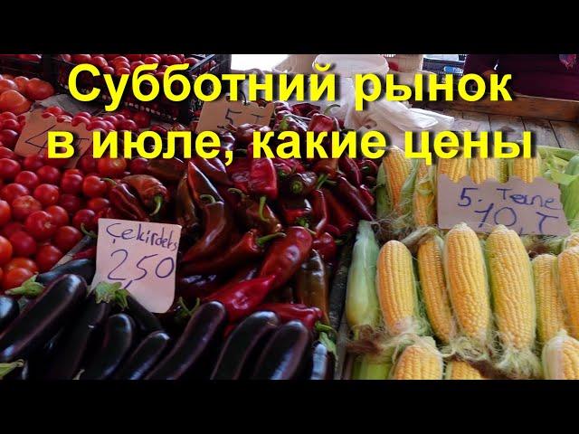 Турция | Аланья | Субботний рынок в Махмутларе, какие цены в июле.