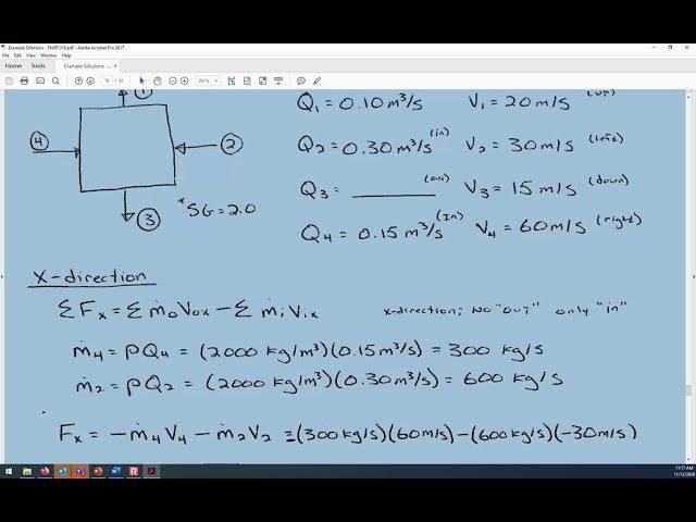 Fluid momentum and nozzles, hovercraft - ENGR 318 (12 Nov 2020) Class 24