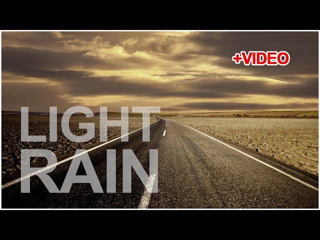 Gentle Rain at road, Calming, relaxing, soothing, Rocky Road, TEXAS