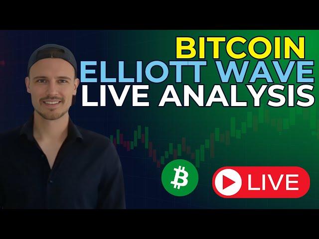  Live Bitcoin Analysis | Elliott Wave Technical Analysis | Chatting & Q&A | Trading Psychology