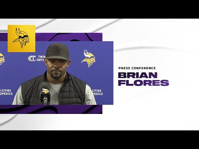 Brian Flores on Check-Ins With Younger Players, Rematch With Caleb Williams | Vikings vs. Bears