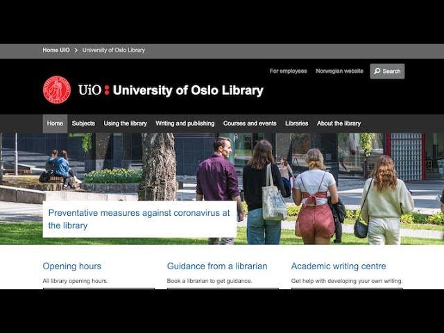 Welcome new UiO Screen Cultures students to the UiO Library!