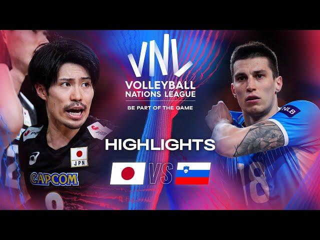  JPN vs.  SLO - Highlights - Week 2 - Men's VNL 2024