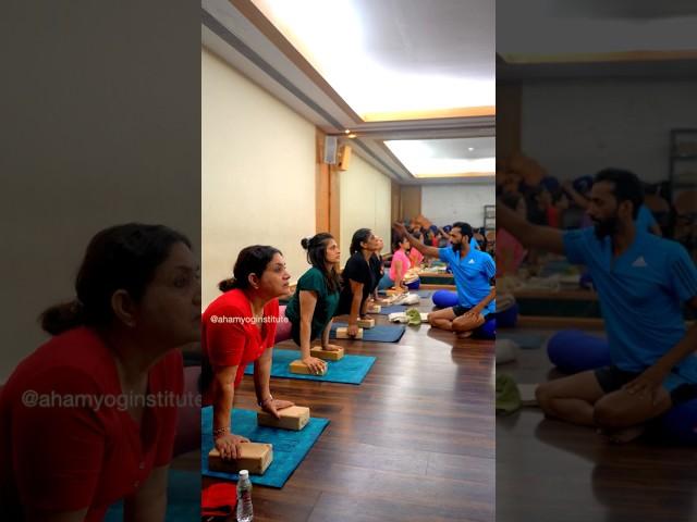 intense class #yoga #ytshorts #ahamyoginstitute