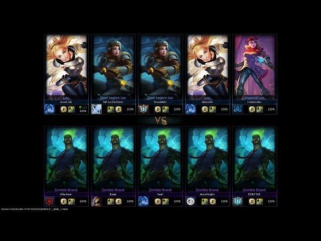 ONE FOR ALL - 5v5 Lux VS Brand!