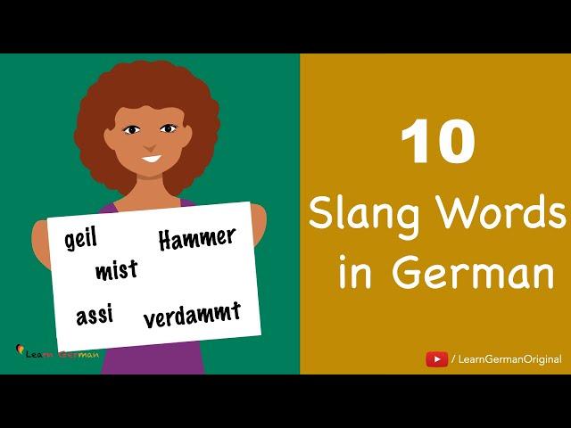 Speak like a native | 10 Slang Words in German | Learn German | B1-C1