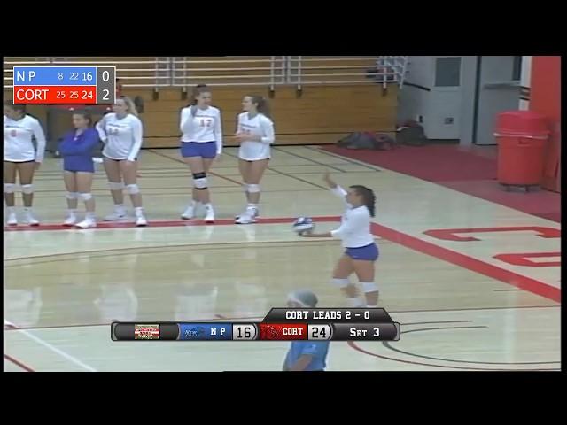 Cortland Volleyball - Winning Point vs. New Paltz (10/5/19)