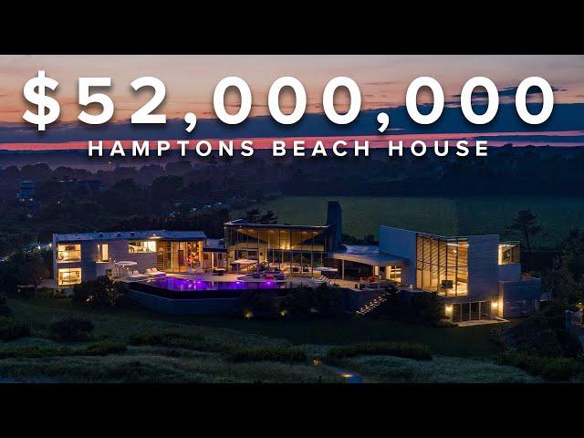 $52,000,000 Modern Hamptons Beach House - DroneHub