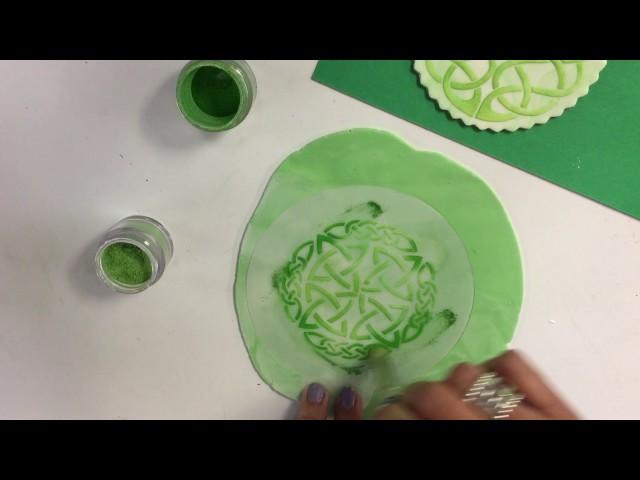 Celtic Impression Mat Cookies | How To Stencil