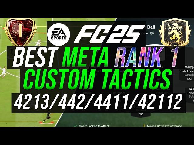 POST PATCH RANK 1 Meta Custom Tactics & Formations - EA FC 25 - SET UP FOR THE 442