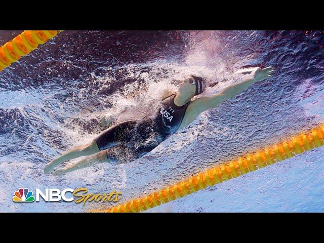 Katie Ledecky's epic comeback in final lap of the 800m freestyle - underwater camera | NBC Sports