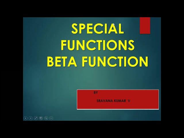 BETA FUNCTION IN TELUGU