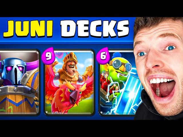 Top 5 BESTE DECKS im JUNI UPDATE!  (Einfach & OP) | Clash Royale Deutsch