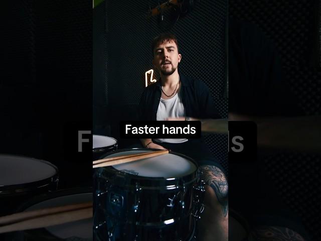 Faster hands with these simple exercises!  #drums #drummer #drumtutorial #drumlesson