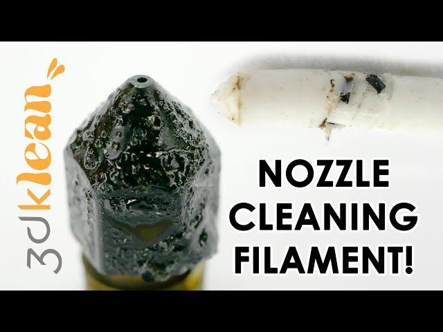 Clean a DIRTY nozzle with 3dklean filament - It works!