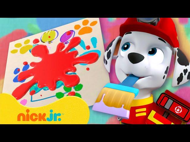 PAW Patrol Paint and Art Marathon!  10 Minutes | Nick Jr.