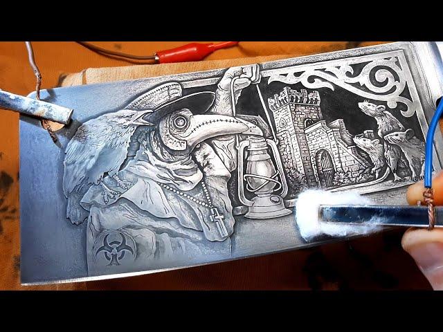 Turning Metal into Art!  Mind Blowing Etching Process! 