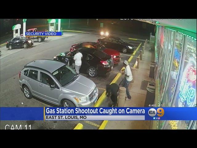 Brazen Gas Station Shootout Caught On Camera In St. Louis