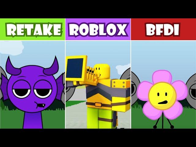 Incredibox Sprunki Retake vs ROBLOX vs BFDI! New Excusive Mods Comparison