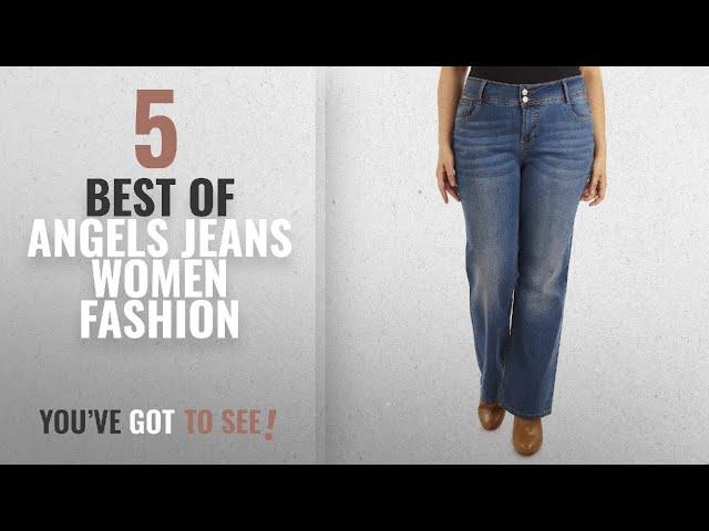 Angels Jeans Women Fashion [2018 Best Sellers]: Angels Jeans Women's Plus Size Curvy Bootcut Jean,