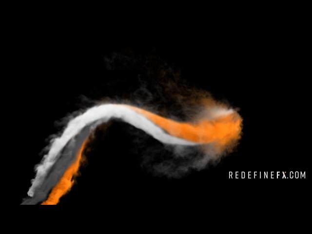 3-color Smoke Path Follow with Phoenix FD by #RedefineFX