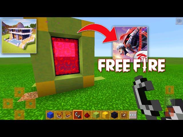 How to Make PORTAL to FREE FIRE Dimension in CRAFT WORLD