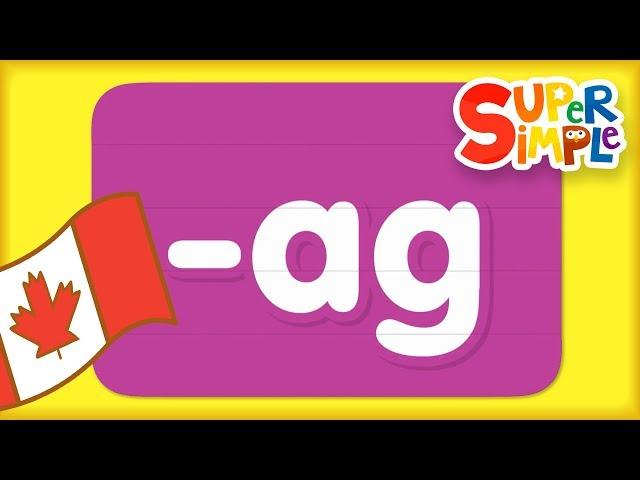 Word Family "ag" | Turn And Learn ABCs | Super Simple ABCs