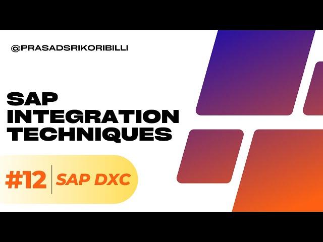 Part 12 - SAP Integration Technique SAP Direct Extractor Connection by Prasad Sri Koribilli #sap