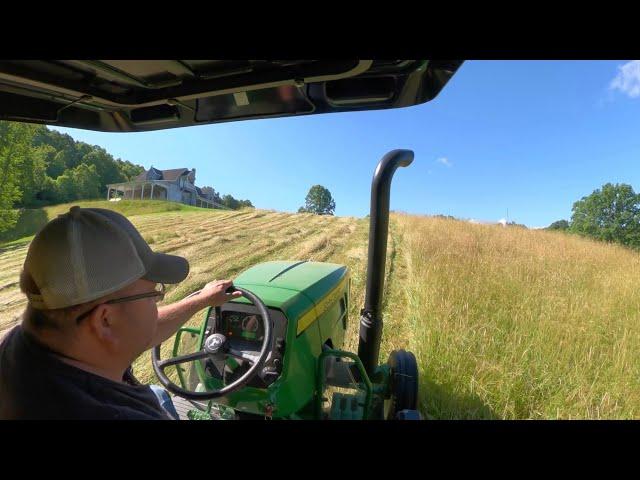 The End Is Near! Cutting More Hay and Baling Some Steep Fields!