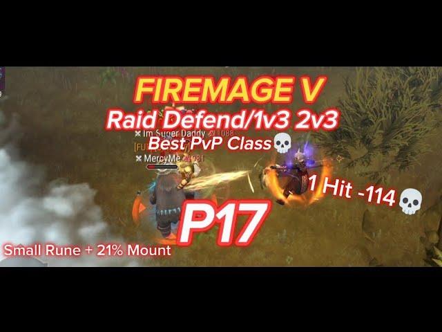 【Frostborn: Coop Survival】Fire Mage V Raid Defend/1v3 2v3 Best PvP Class #frostborn #firemage #pvp