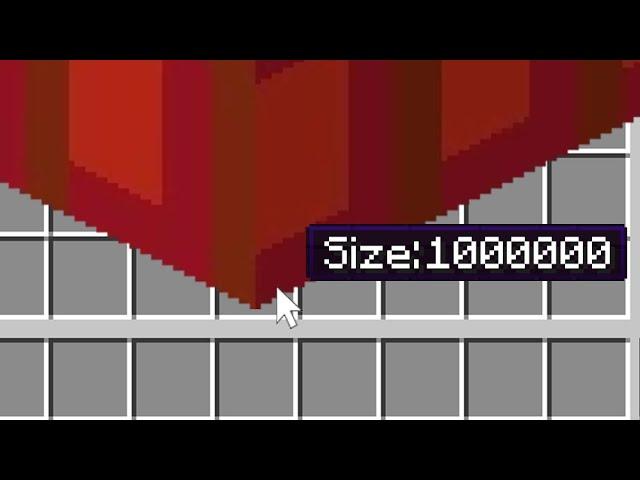 What if I place down a size MILLION block?