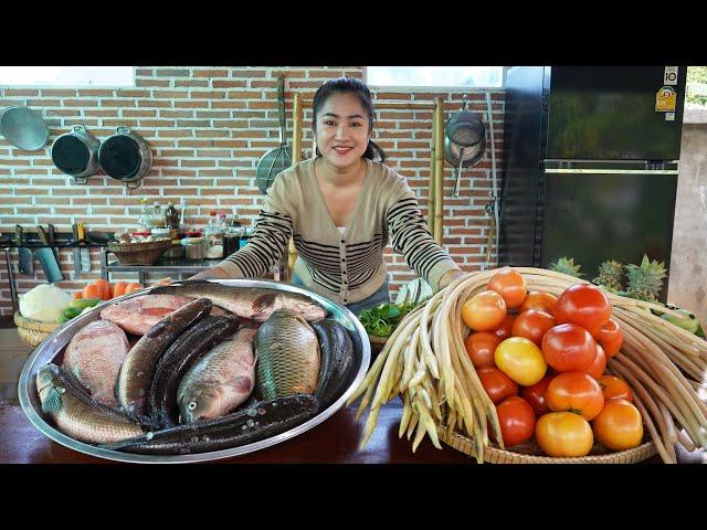 I cook fresh water fishes 3 recipes - Yummy fishes cooking - Cooking with Sreypov