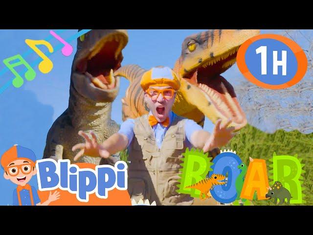 Dinosaur Song!!! | 1 Hour of BLIPPI Songs | Educational Songs For Kids