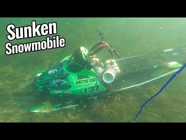 Recovering Snowmobile from Bottom of Lake