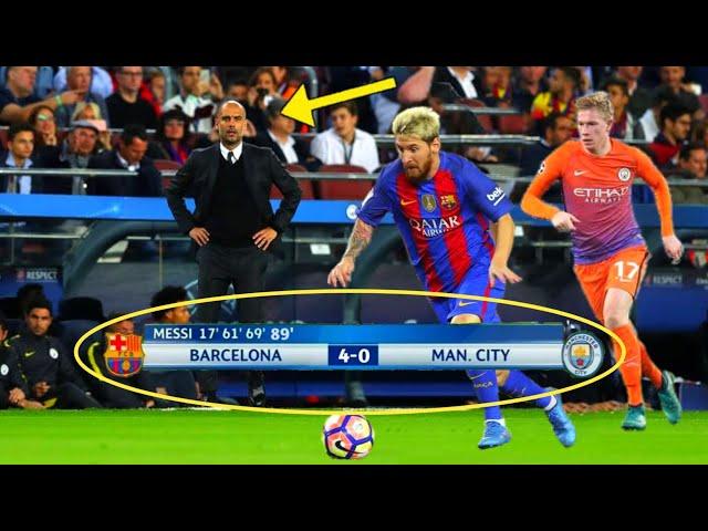 The Day Lionel Messi Showed Pep Guardiola and Kevin De Bruyne Who is The GOAT