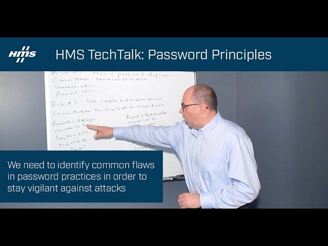 HMS TechTalks: Password Principles