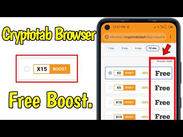 Cryptotab 2x boost - How to increase cryptotab pro mining speed - cryptotab browser Free 2x boost