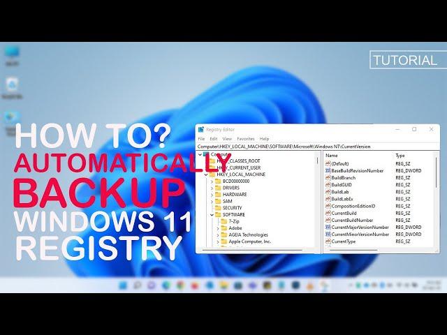 How to automatic backup registry in Windows 11?