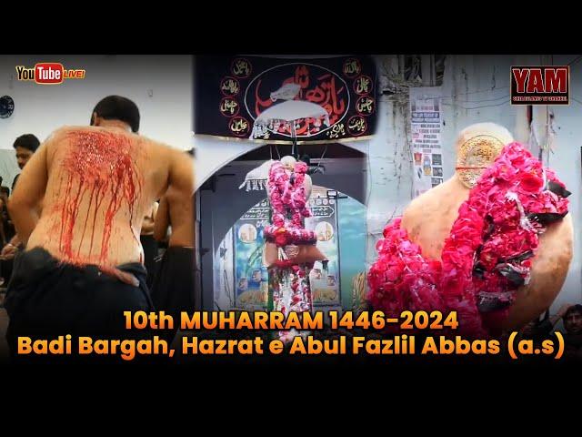 LIVE| 10th Muharram 2024 Sawari e Alam e Mubarak Hzt Abbas (A.S)  From Badi Bargah, Hyderabad.