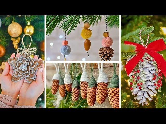 40 Stunning Pinecone Christmas Ornaments You Can Easily DIY