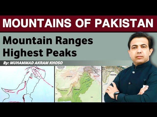 Mountain Ranges And Peaks Of Pakistan | Map And Geography Of Pakistan | Muhammad Akram