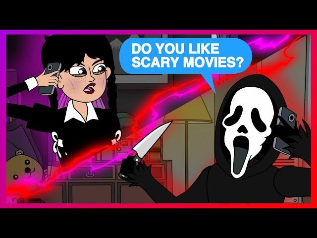 Scream vs Wednesday Addams (Parody Horror Animation)