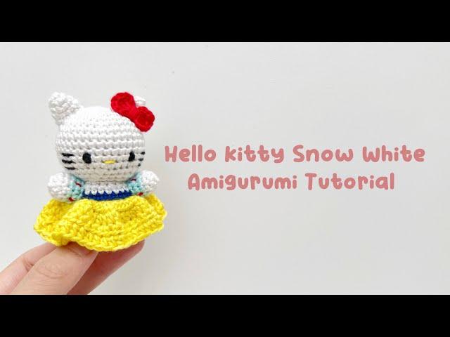 Hello Kitty Snow White Amigurumi Crochet Tutorial | Step by Step | FREE PATTERN