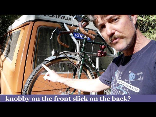 Knobby Tire Diaries - Slick on the back, knobby on the front?
