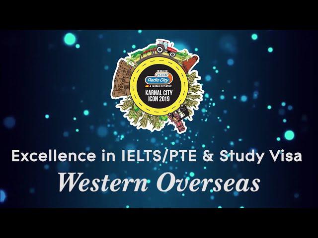 Western Overseas got Karnal City Icon Award in IELTS, PTE & Study Visa