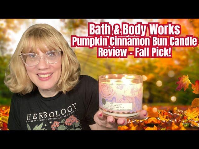 Bath & Body Works Pumpkin Cinnamon Bun Candle Review - Fall Pick!