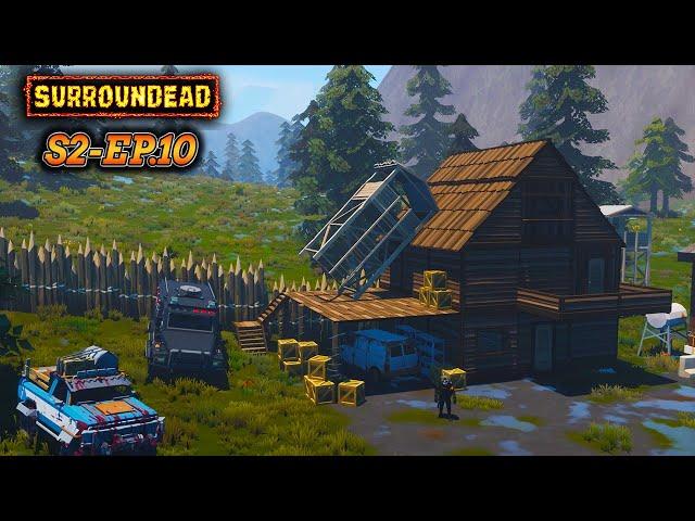 A Prison Run To Remember! + Base Building  - Surroundead S2-ep.10 #Surroundead #gameplay