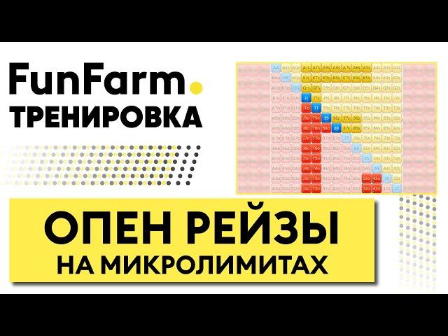  КАКИЕ РУКИ ОТКРЫВАТЬ РЕЙЗОМ В МТТ ПОКЕРЕ | Тренировка FunFarm